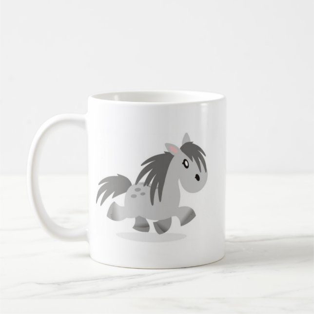 De Café Caneca cinzenta dos desenhos animados do pônei das (Esquerda)