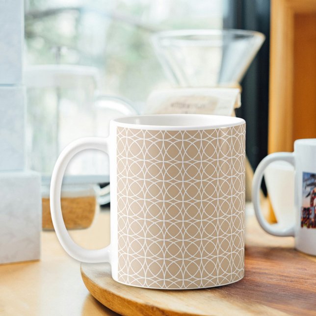 De Café Caneca Círculo Marrom Claro (Criador carregado)