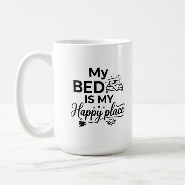 De Café Caneca Clássica 15 oz Beba Feliz Citação Matinal (Esquerda)
