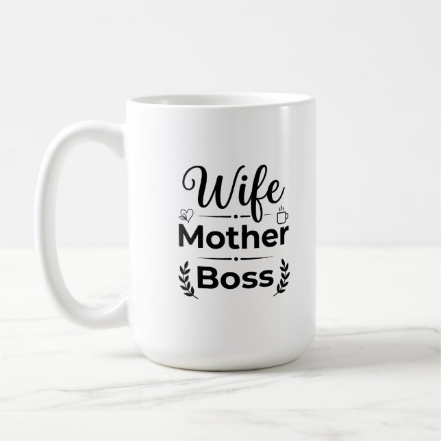 De Café Caneca Clássica 15 oz Presente Mãe Chefe (Esquerda)