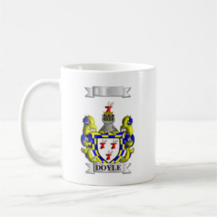 De Café Caneca Clássica Apelido Doyle e Escudo