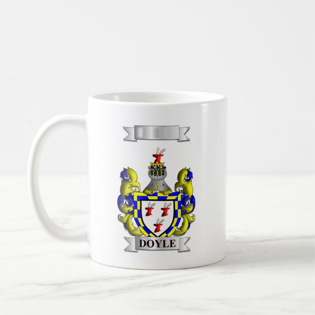 De Café Caneca Clássica Apelido Doyle e Escudo (Esquerda)