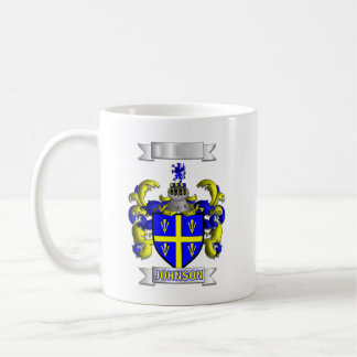 De Café Caneca Clássica Apelido e Escudo da Família Johnso