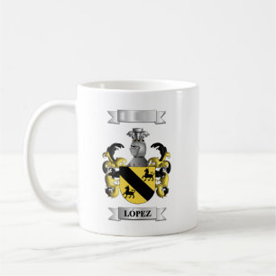 De Café Caneca Clássica Apelido Lopez e Escudo