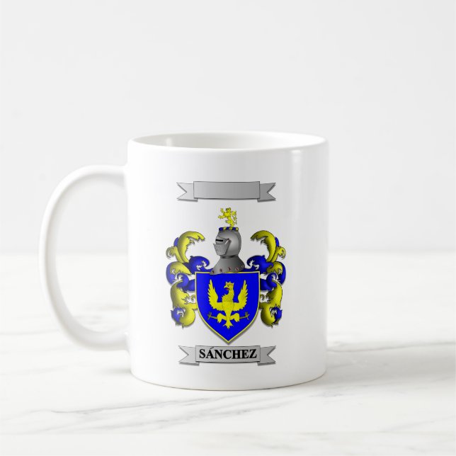 De Café Caneca Clássica Apelido Sanchez e Escudo (Esquerda)