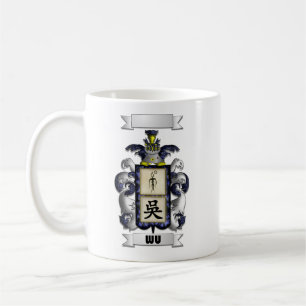 De Café Caneca Clássica Apelido Wu e Escudo