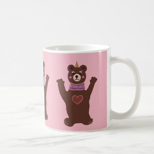 De Café Caneca Clássica BearPink (Direita)