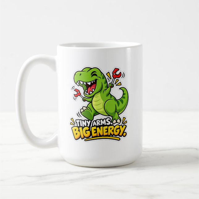 De Café Caneca Clássica Braços Pequenos, Alta Energia ☕⚡ (Esquerda)