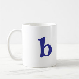 De Café Caneca Clássica Branca com Monograma B