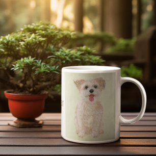De Café Caneca Clássica Cachorro Morkie Fofo