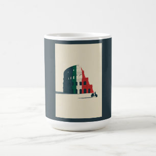 De Café Caneca Clássica Colosseum Tricolore - Vespa Roma