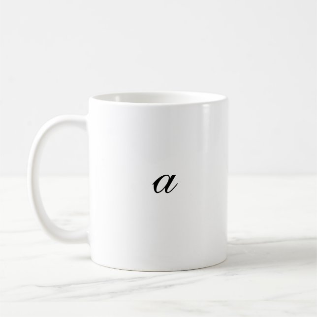 De Café Caneca clássica com a letra "A", 11 oz (Esquerda)