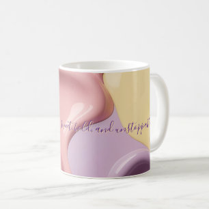 De Café Caneca clássica com gráfico abstrato elegante