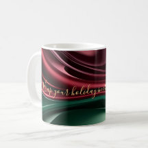 Caneca clássica com gráfico abstrato elegante