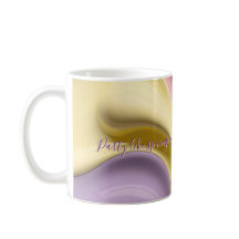 Caneca clássica com gráfico abstrato elegante