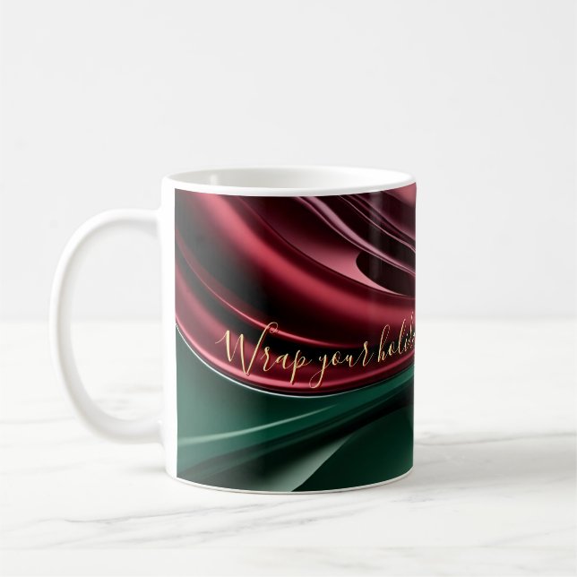 De Café Caneca clássica com gráfico abstrato elegante (Esquerda)