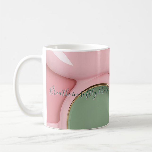De Café Caneca clássica com gráfico abstrato elegante (Esquerda)