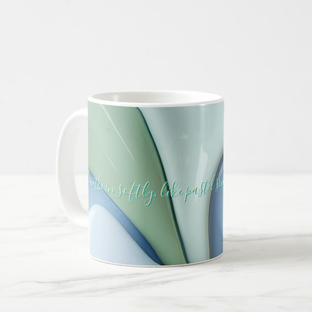 De Café Caneca clássica com gráfico abstrato elegante (Frente Esquerda)