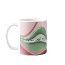 Caneca clássica com gráfico abstrato elegante