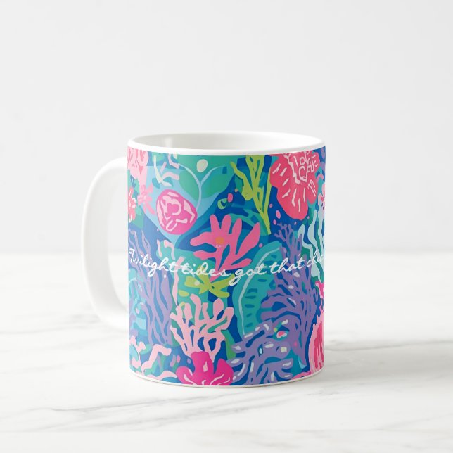 De Café Caneca clássica com gráfico elegante (Frente Esquerda)