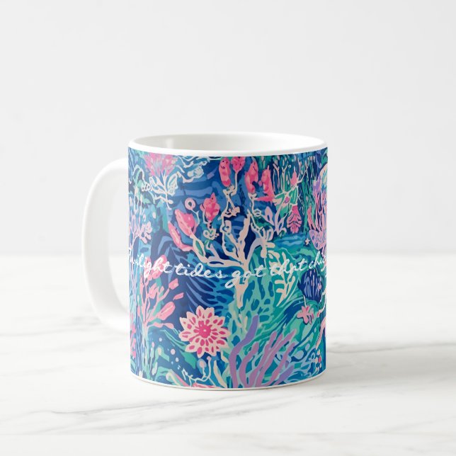 De Café Caneca clássica com gráfico estiloso (Frente Esquerda)