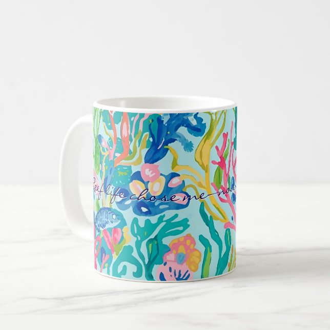 De Café Caneca clássica com gráfico estiloso (Frente Esquerda)
