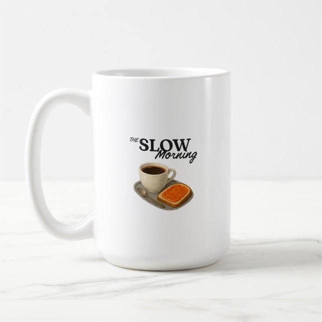 De Café Caneca Clássica com impressão da Slow Morning (Esquerda)