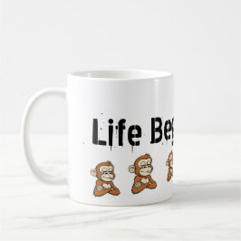 De Café Caneca Clássica Confident Monkey, 11 oz