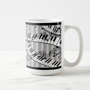 De Café Caneca clássica do divertimento do teclado da