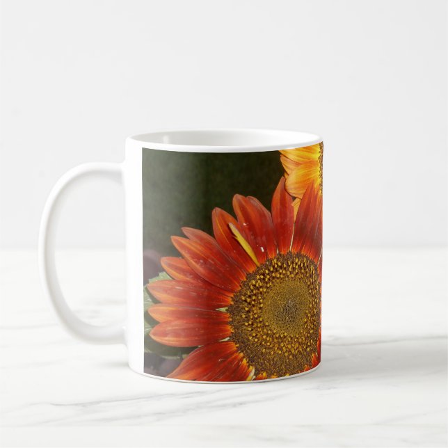 De Café Caneca clássica do girassol 11 onças (Esquerda)