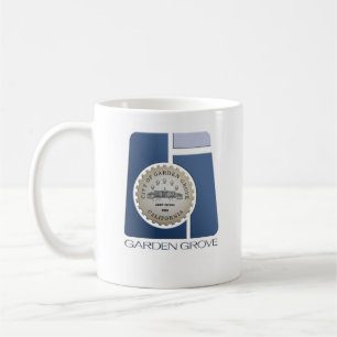De Café Caneca clássica do logotipo da cidade
