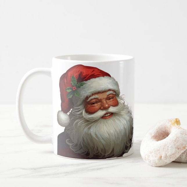 De Café Caneca Clássica do Papai Noel (Com Donut)