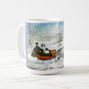 De Café Caneca clássica do passeio do trenó