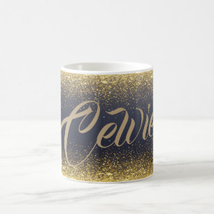 De Café Caneca clássica Dourado feita sob encomenda