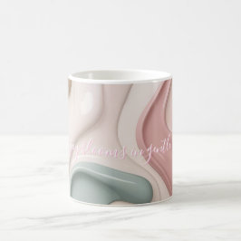 De Café Caneca clássica em gráfico abstrato elegante