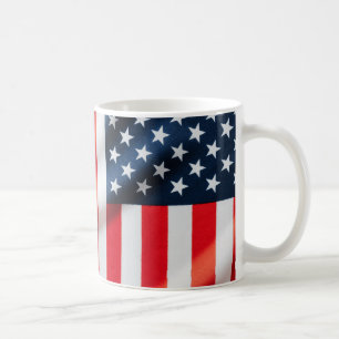 De Café Caneca Clássica Estrelas e Listras Patrióticas – E