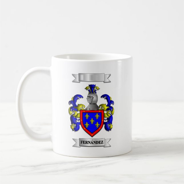 De Café Caneca Clássica Fernandez Sobrenome e Escudo (Esquerda)