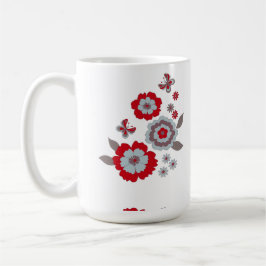 De Café Caneca Clássica Flor Chic Moderna Elegante