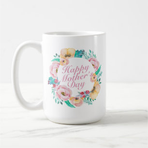 De Café Caneca   clássica floral do dia das mães feliz