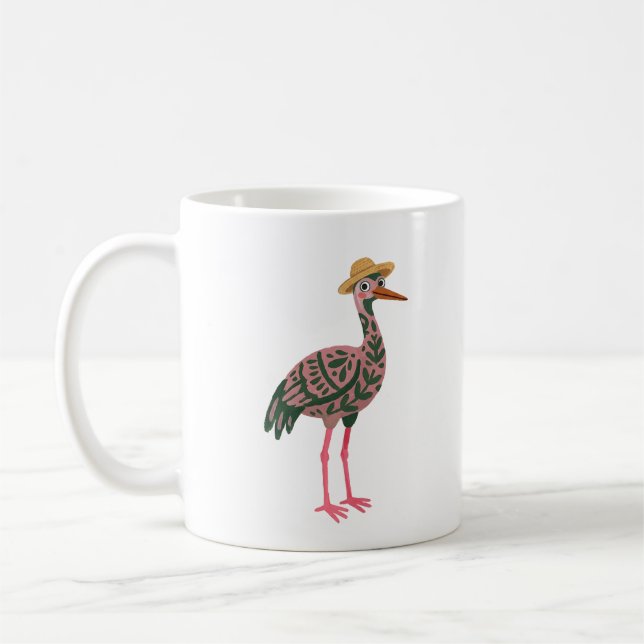 De Café Caneca Clássica Grou Fofa (Esquerda)