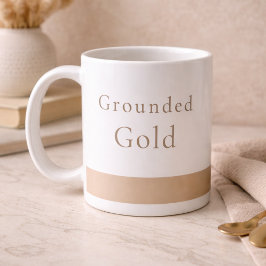 De Café Caneca Clássica Grounded Gold Calma, 325 ml