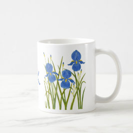 De Café Caneca Clássica Íris Azuis