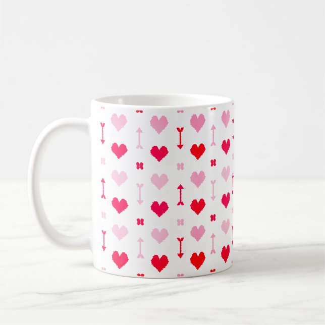 De Café Caneca Clássica Love Arrows & Blossoms (Esquerda)