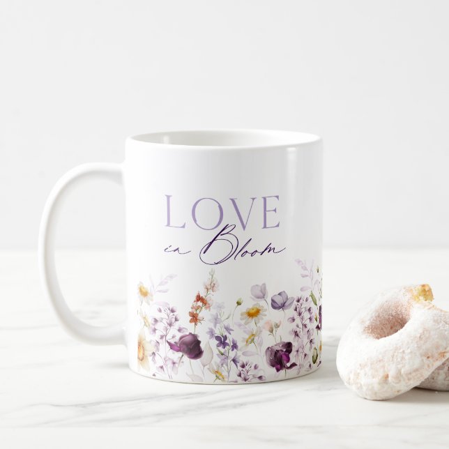 De Café Caneca Clássica Love in Bloom Floral (Com Donut)