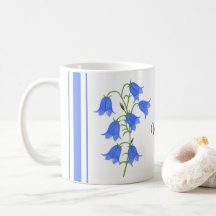 Caneca Clássica Lovely Bluebells Com Texto