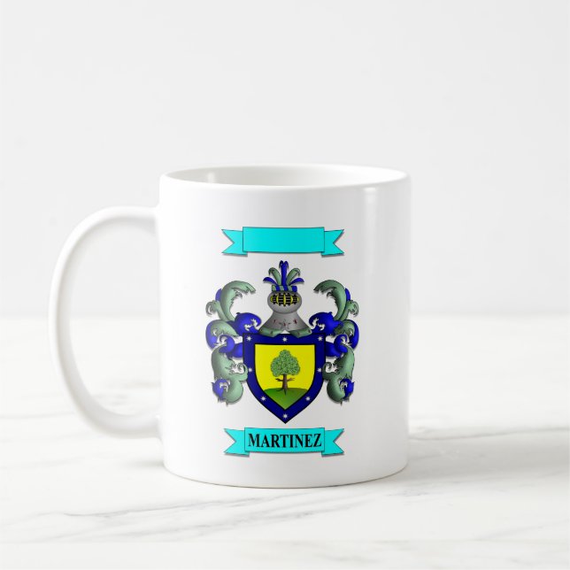 De Café Caneca Clássica Martinez Sobrenome e Escudo (Esquerda)