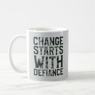 De Café Caneca Clássica Mudança Começa com Desafio
