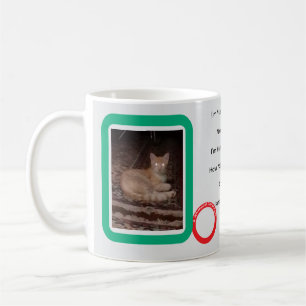 De Café Caneca Clássica Natalina Caprichosa com Gato Yule,