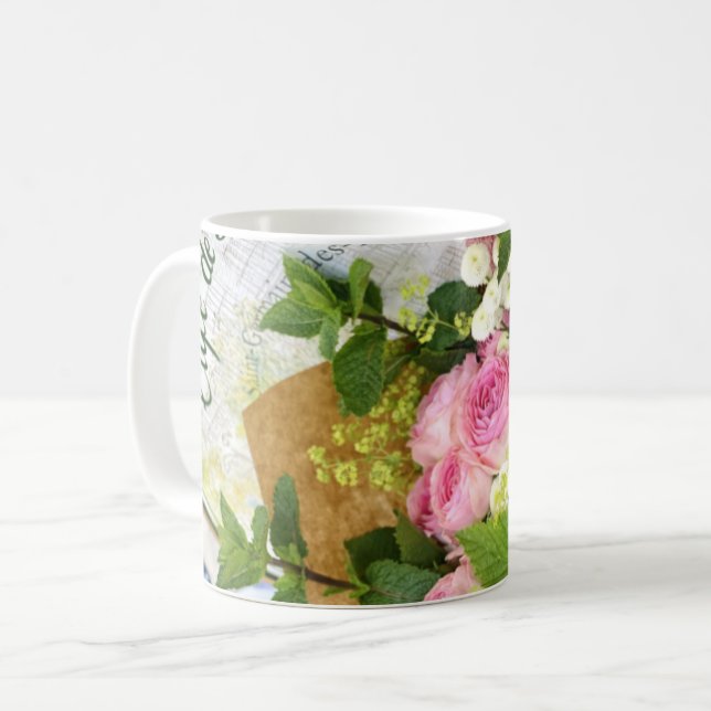 De Café Caneca Clássica Paris Cafe Rose (Frente Esquerda)