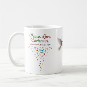 De Café Caneca Clássica Paz Amor Natal – Palavras Simples
